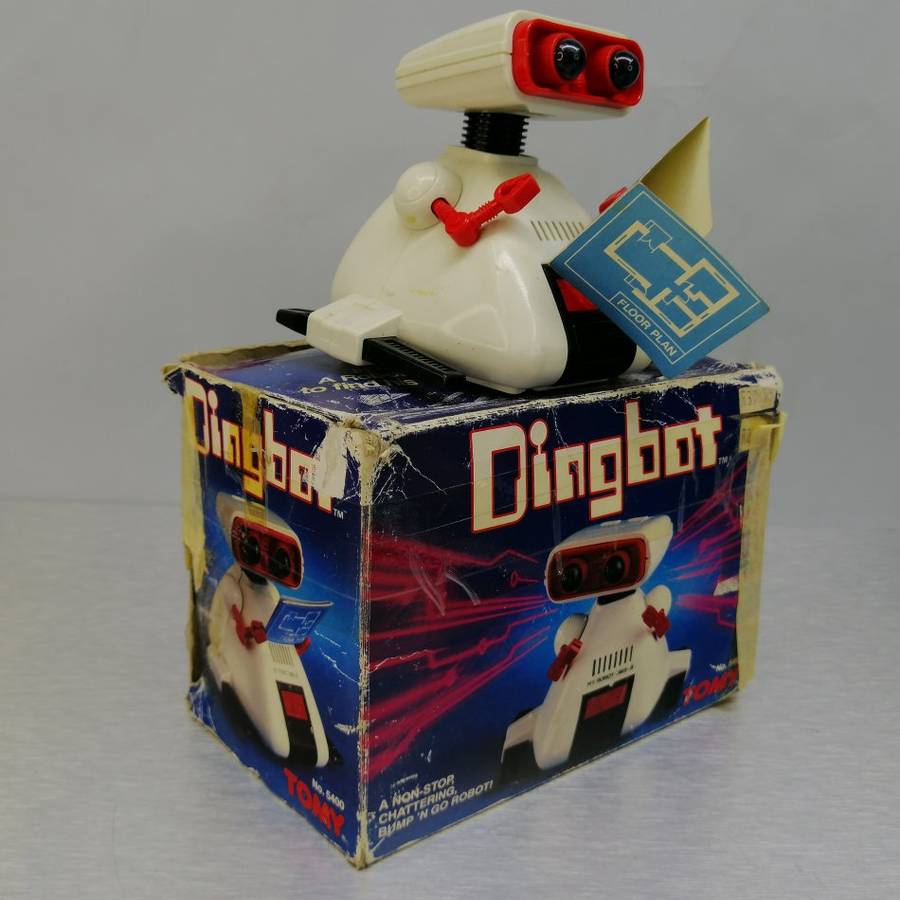 SUPER RARE!!! Original 1984 Boxed, Working, TOMY Dingbot No.5400!!!