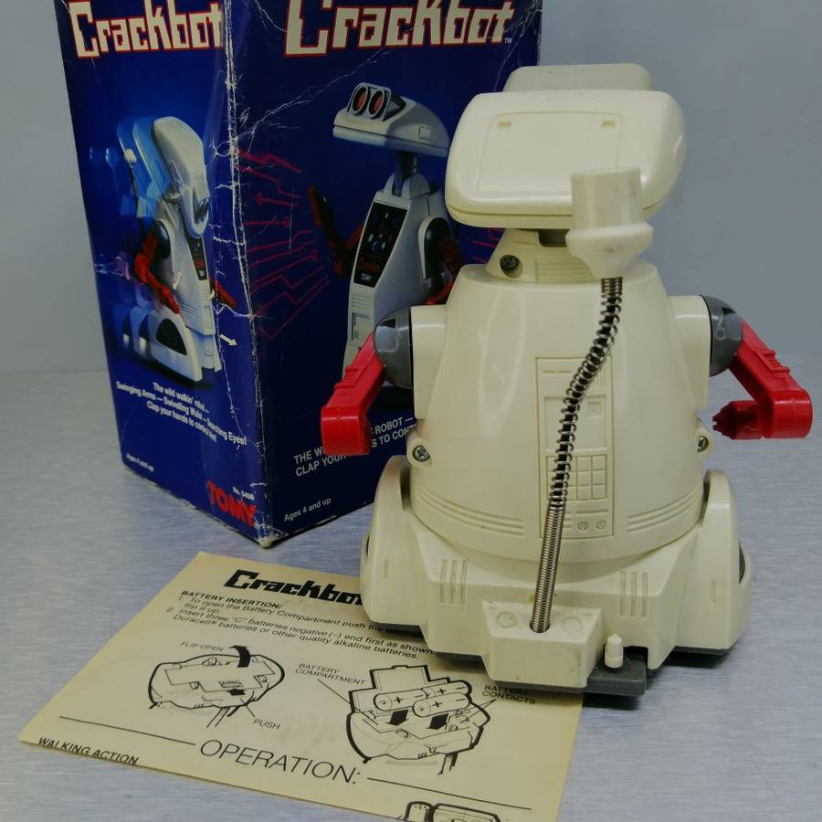 SUPER RARE!!! Original 1985 Boxed, Working, TOMY Crackbot No.5408!!!