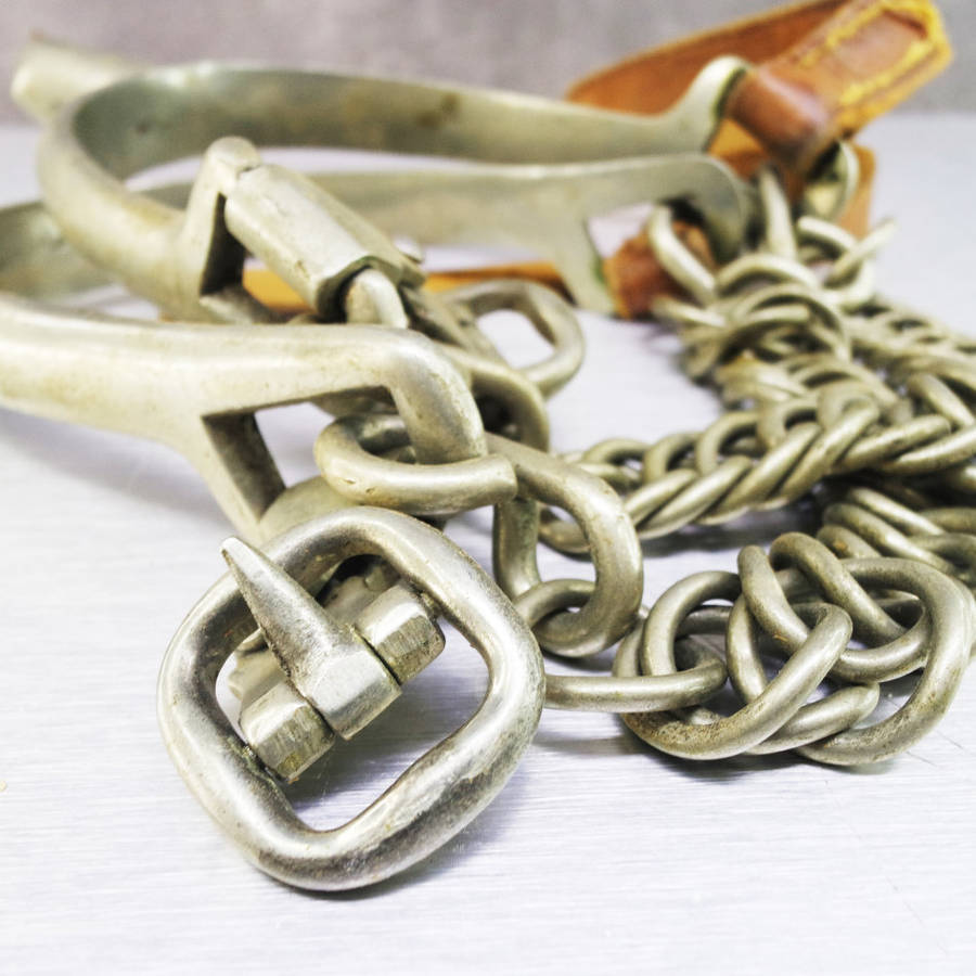 RARE!!! Original Vintage Metal and Leather Cow Boy Spurs!!!