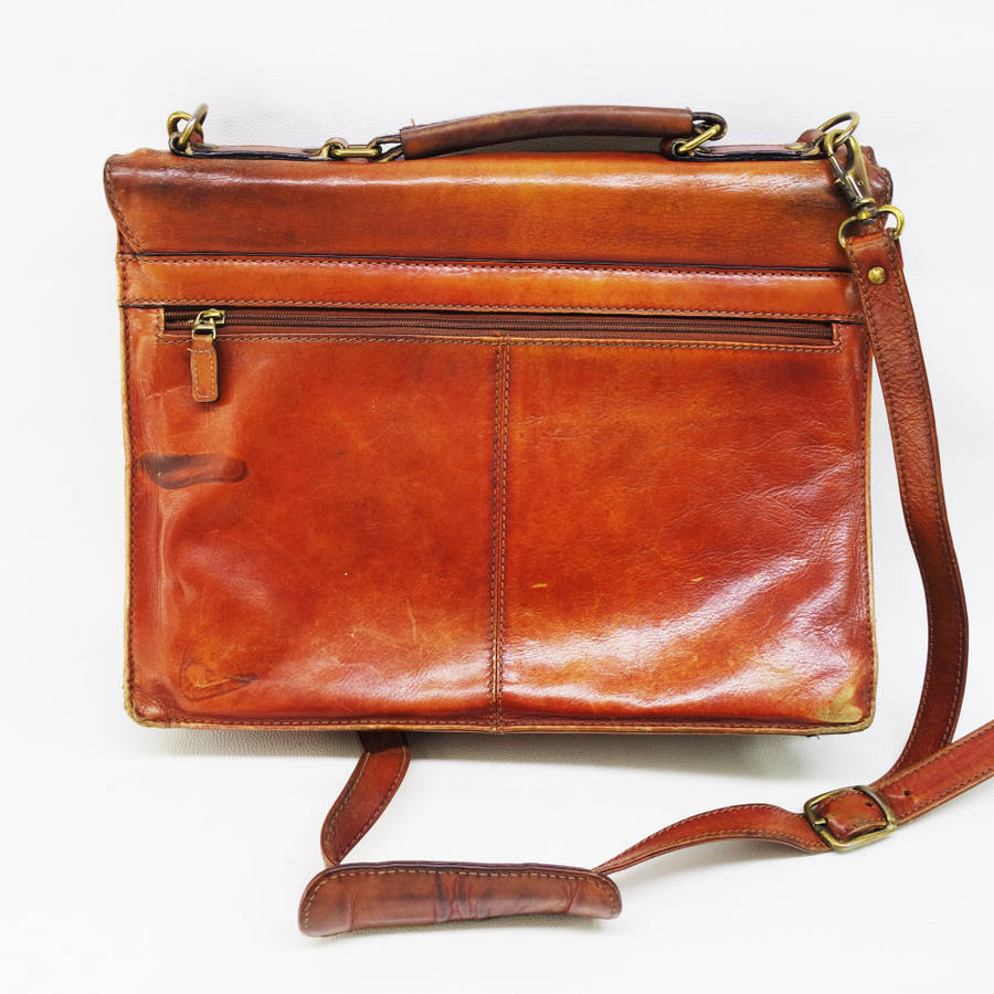 Fantastic!!! Original Genuine Leather Largess Shoulder Briefcase or Laptop Bag!!!