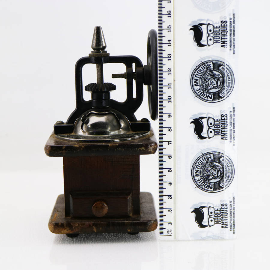 Vintage Wood and Metal Industrial Styled Coffee Grinder!!! Working!!!