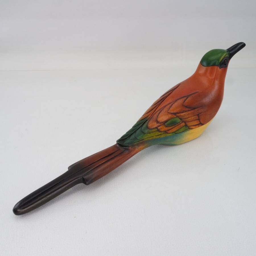 Original Numbered Feathers Gallery Hand Crafted Carmine Bee-eater!!! 466/2000 (Like New)