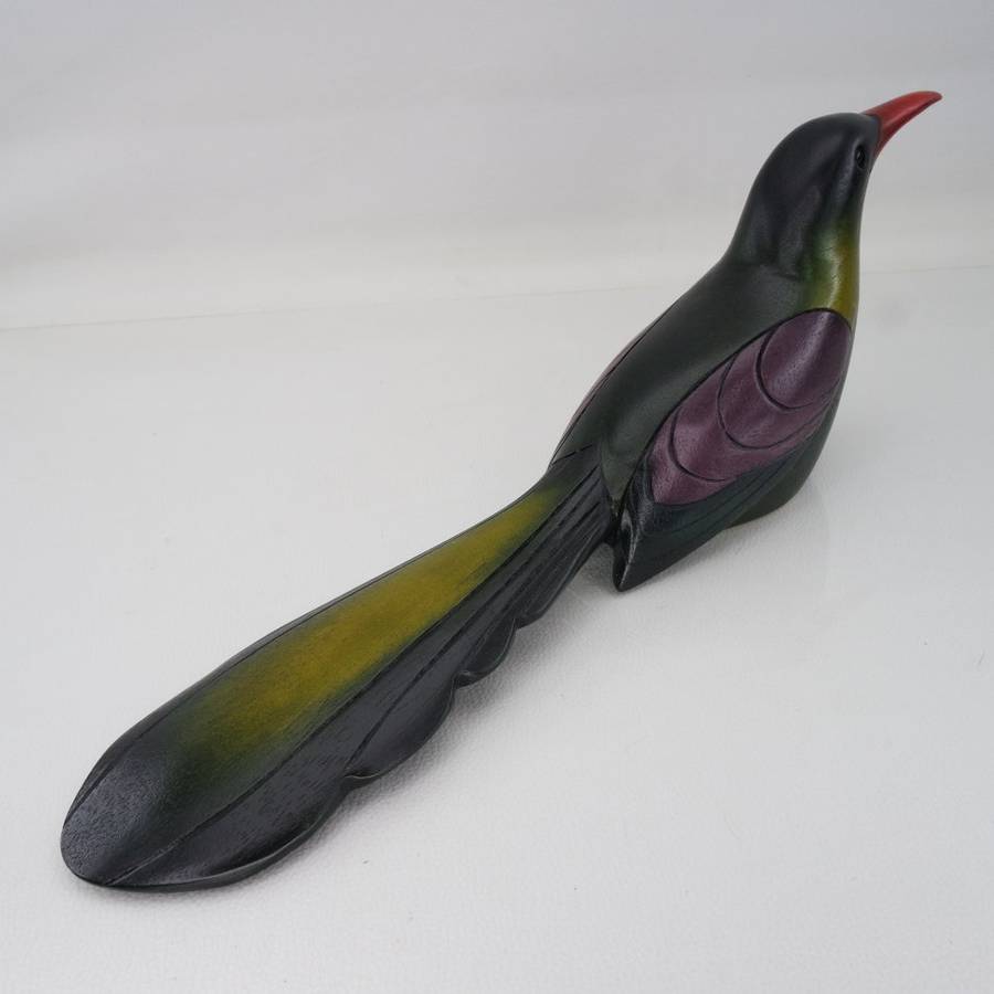 Original Numbered Feathers Gallery Hand Crafted Wood Hoopoe !!! 1668/2000 (Like New)