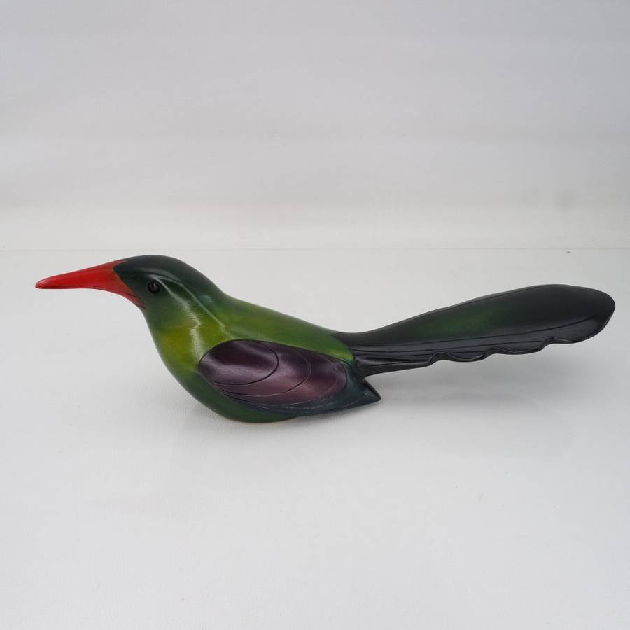 Original Numbered Feathers Gallery Hand Crafted Wood Hoopoe !!! 1600/2000 (Like New)