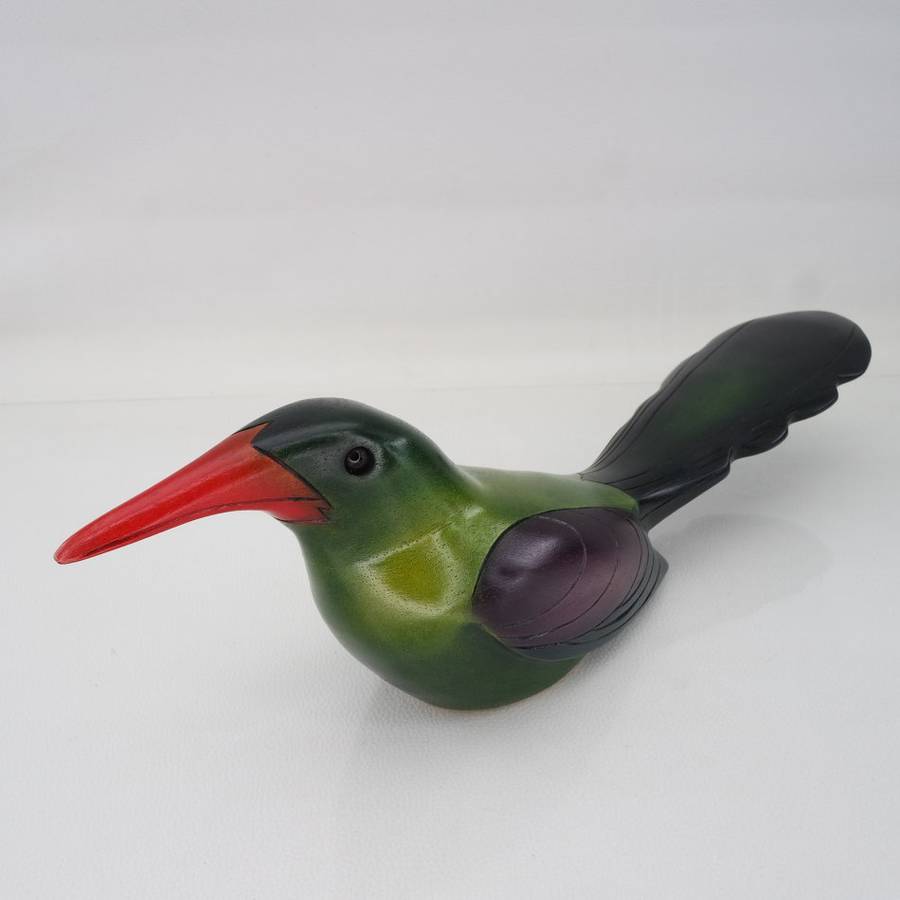 Original Numbered Feathers Gallery Hand Crafted Wood Hoopoe !!! 1600/2000 (Like New)