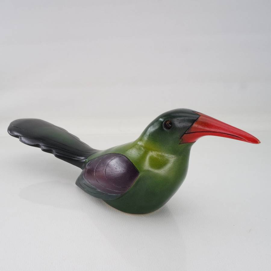 Original Numbered Feathers Gallery Hand Crafted Wood Hoopoe !!! 1600/2000 (Like New)