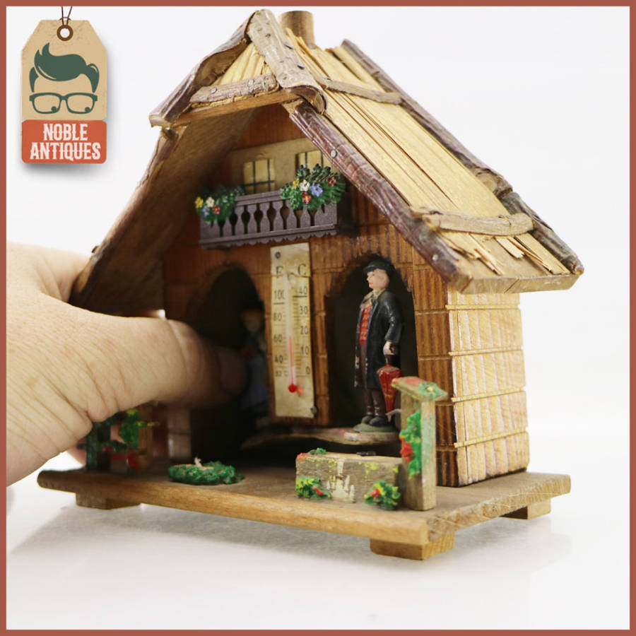 Vintage German Handcrafted Wood Weather House!!!