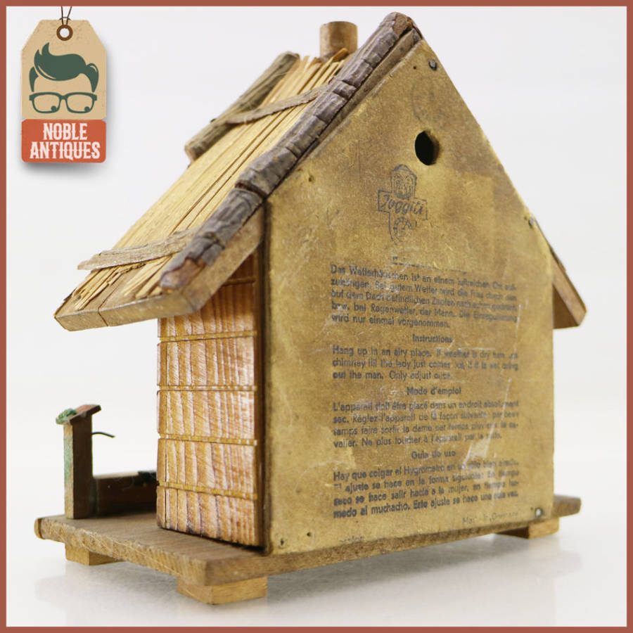 Vintage German Handcrafted Wood Weather House!!!