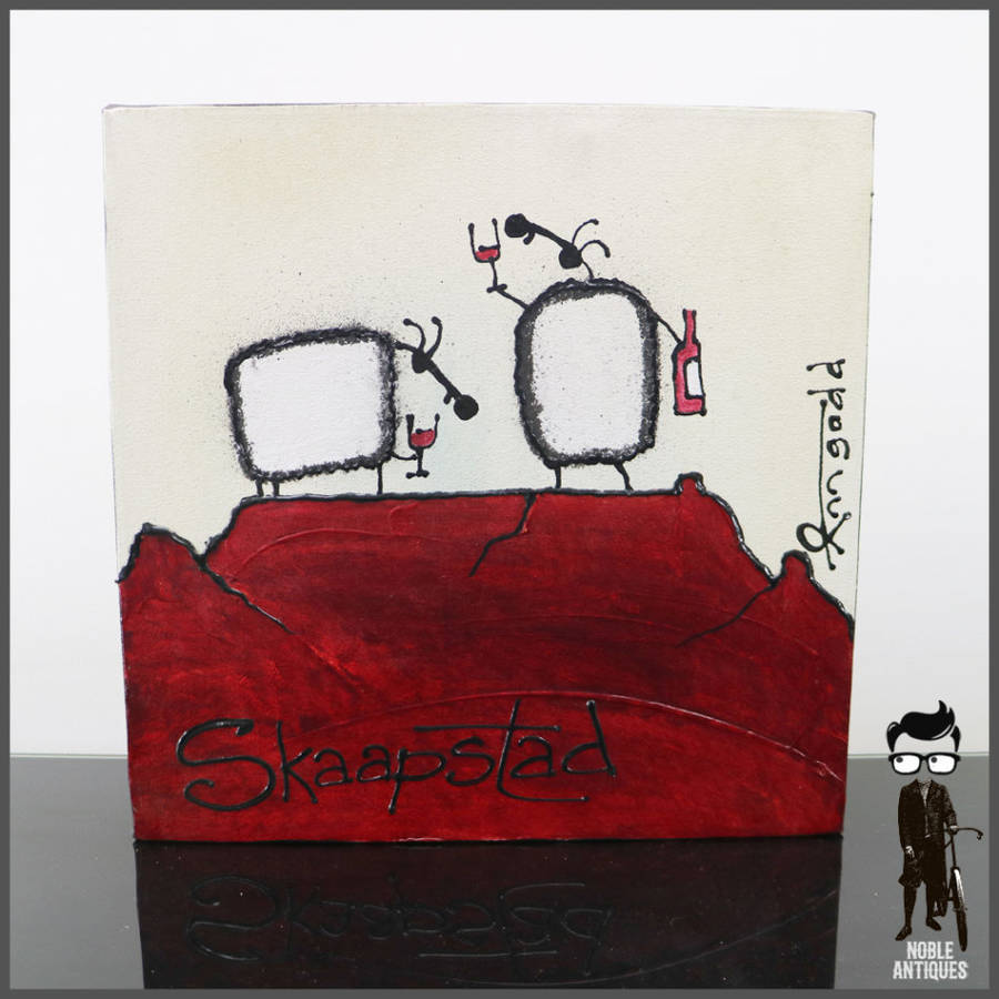 Ann Gadd Original Oil On Stretched Canvas - "Skaapstad"- 400mm x 400mm