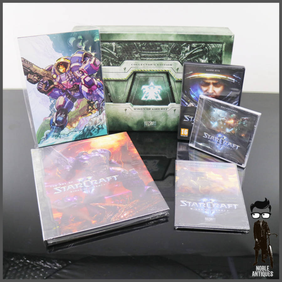 RARE!!! LARGE Original StarCraft Wings of Liberty Collectors Edition Box Set!!!