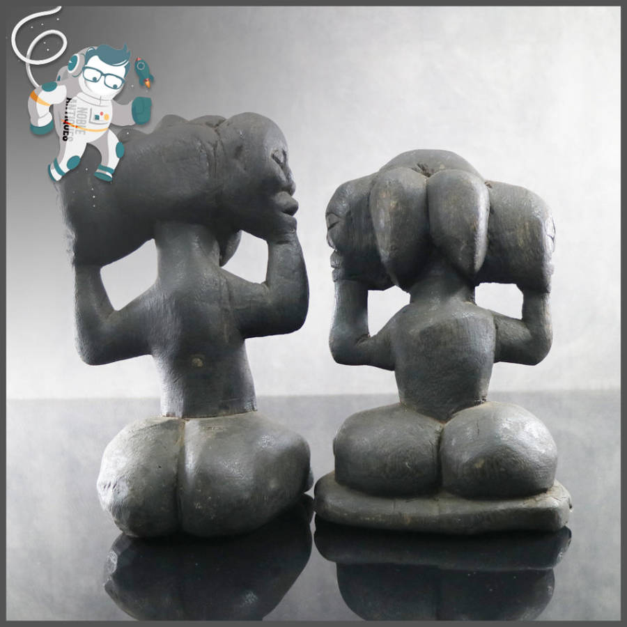 Two Large Antique African Wood Carvings!!!