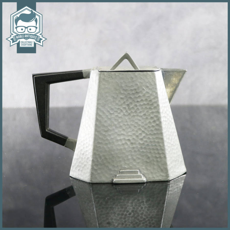 Original Vintage 1930's English Pewter Art Deco Tea Set!!!