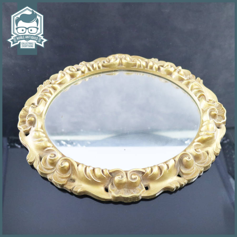 Vintage Oval Decorative Guilt Mirror!!!