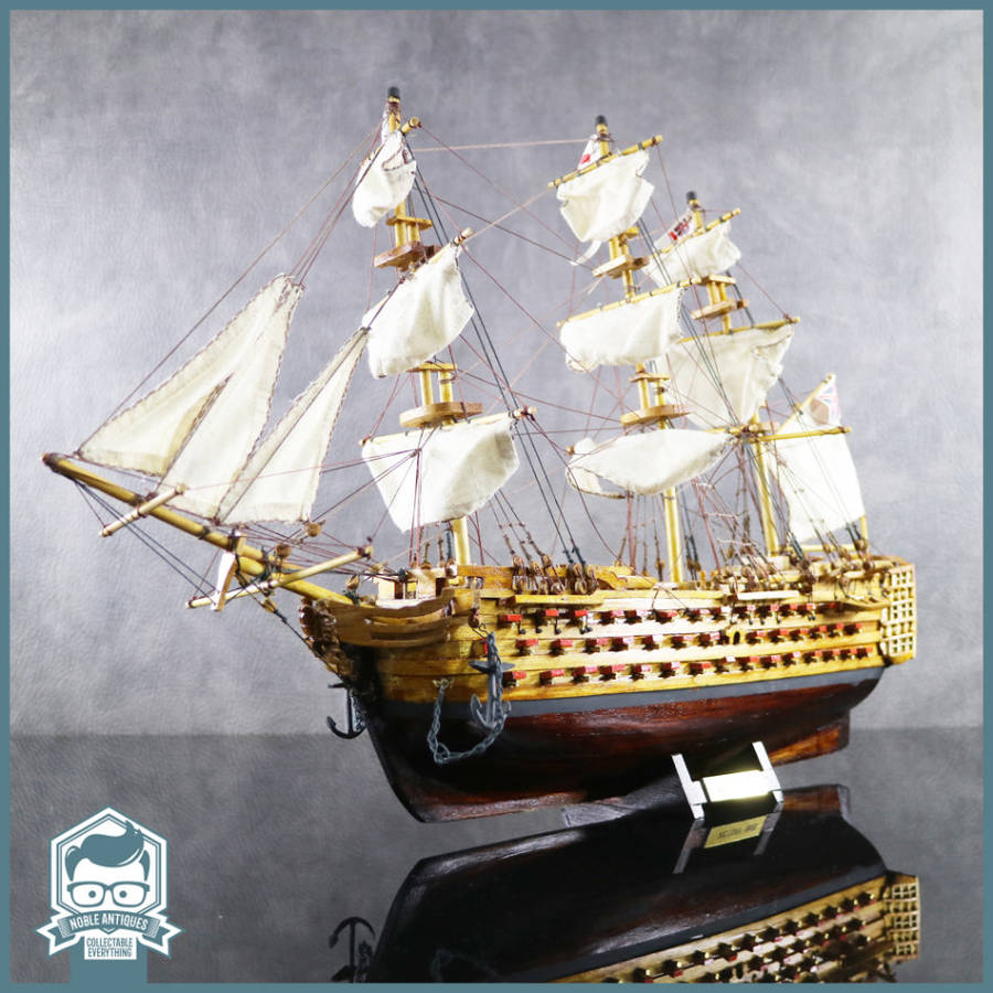 LARGE Highly Detailed 500mm Wood and Brass Handcrafted 1805 Victory Ship!!!