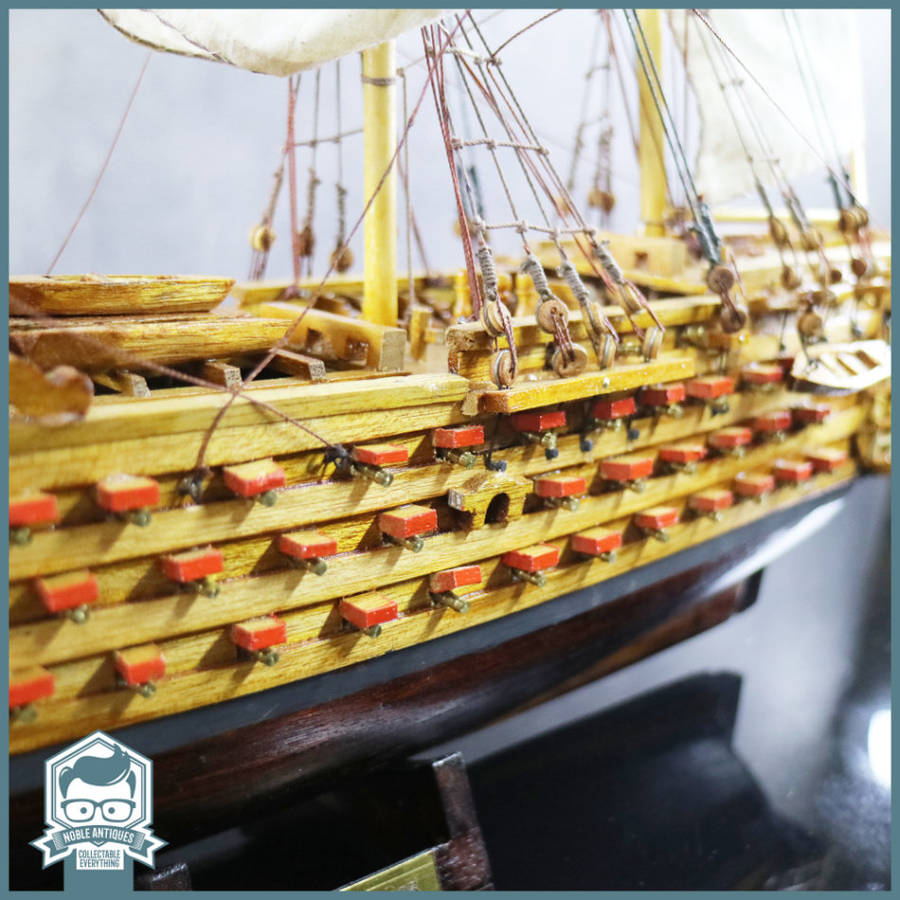 LARGE Highly Detailed 500mm Wood and Brass Handcrafted 1805 Victory Ship!!!