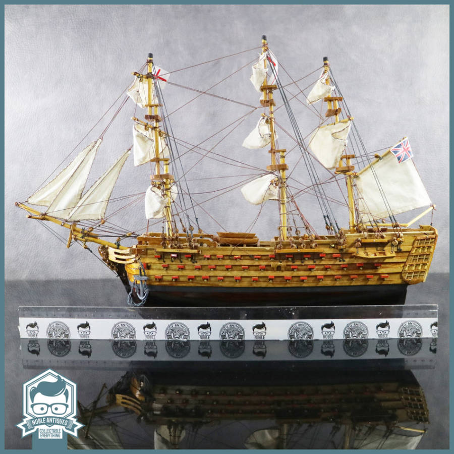 LARGE Highly Detailed 500mm Wood and Brass Handcrafted 1805 Victory Ship!!!