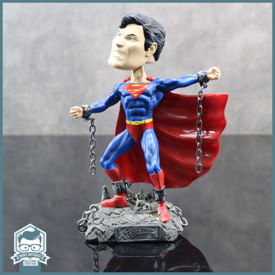 Original DC Comics Cold Cast Superman Bobble Head Figurine!!!