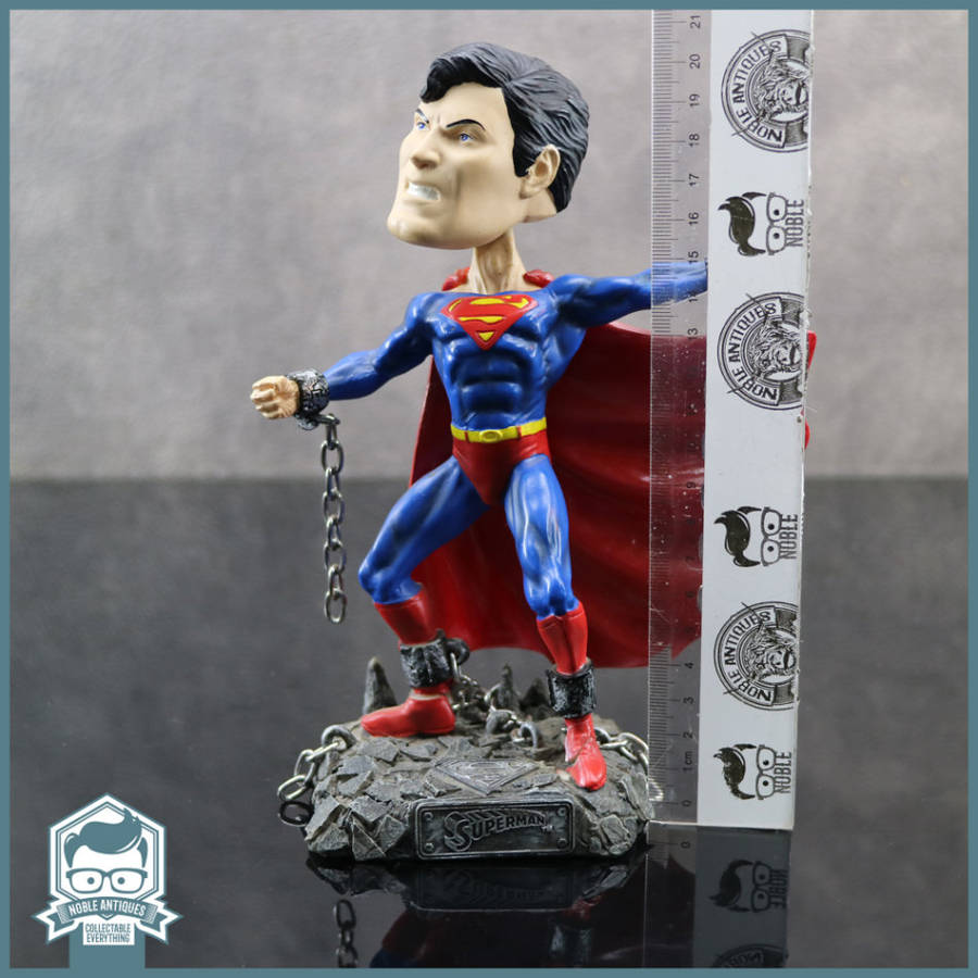 Original DC Comics Cold Cast Superman Bobble Head Figurine!!!
