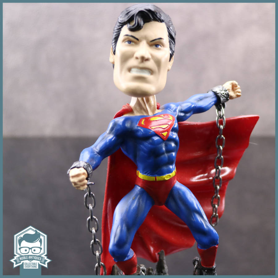 Original DC Comics Cold Cast Superman Bobble Head Figurine!!!