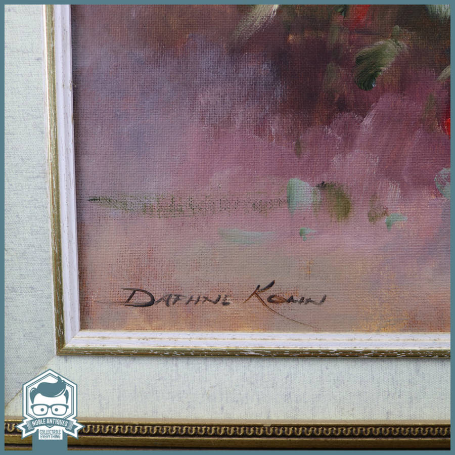 LARGE Listed SA Artist Daphne Kohn Still Life Flowers Oil On Board!!! 1200mm x 900mm
