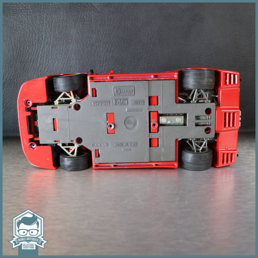 Highly Detailed 1987 Die Cast Metal Bburago Ferrari F40 Scale 1:18!!!