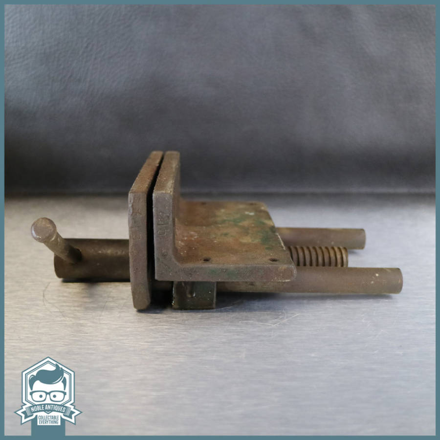Large Vintage Cast Iron Table Vise!!!