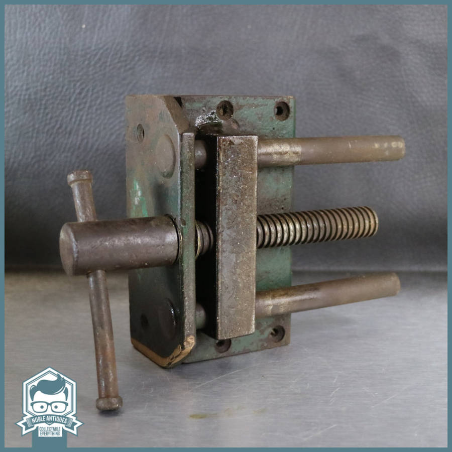 Large Vintage Cast Iron Table Vise!!!