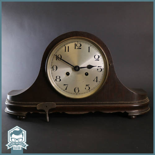 Working Vintage German Kienzle Mantel Clock, Key and Pendulum!!! (No Glass)
