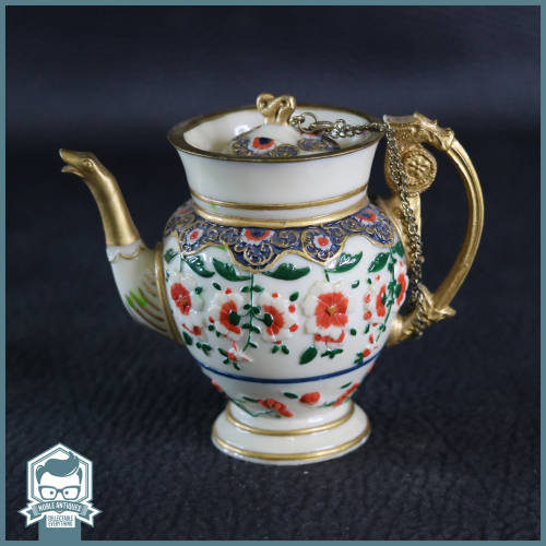 Highly Detailed Hand Painted Ornamental Oriental Tea Pot!!!