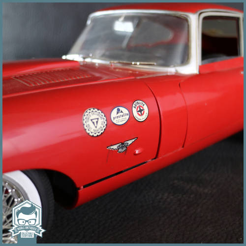 SUPER RARE!!! Large 600mm 1964 Monogram Jaguar E-Type Die Cast Hard Plastic Model!!! Scale 1:8!!!