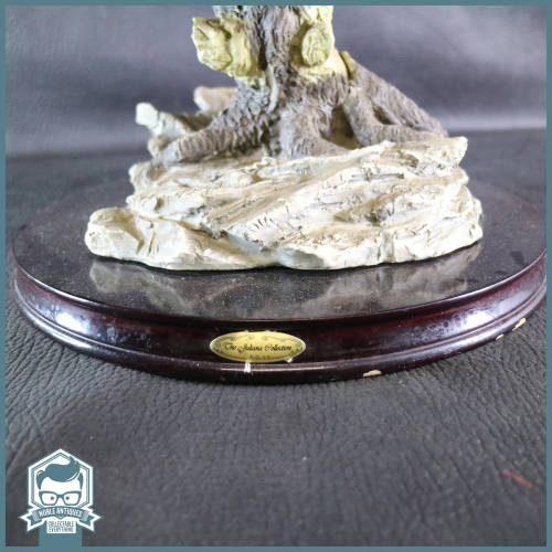 MASSIVE American Bald Eagles In Flight On Wood Plinth Statue - The Juliana Collection!!! 700mm Tall!