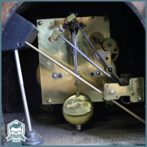 Original Art Deco German Junghans Mantle Clock, Not Working, No Key, No Glass!!! 400mm Wide