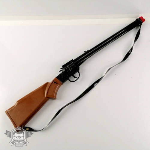 Working Vintage Western Hero Die Cast Metal Rifle Cap Gun!!!