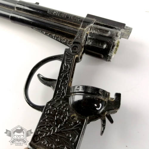 Working Vintage Western Hero Die Cast Metal Rifle Cap Gun!!!