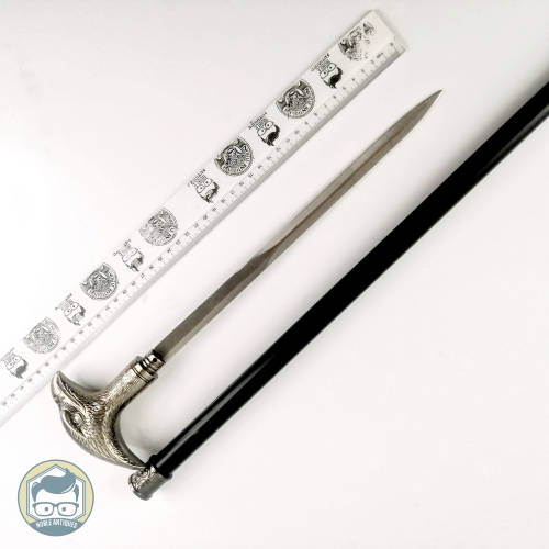 Detailed Metal Eagle Head Handle With Retractable Sword Walking Stick!!! Like New!!!