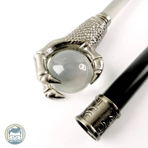 Detailed Metal Eagle Claw and Glass Ball Handle With Retractable Sword Walking Stick!!! Like New!!!