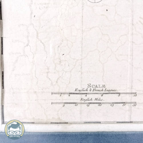 Antique Framed Kingdom of Madura Map - By Thomas Jefferys Circa 1700`s!!!