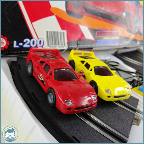 Vintage Boxed Super Cal Challenge Battery Operated Slot Car Set!!! Working!!!