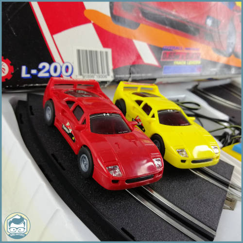 Vintage Boxed Super Cal Challenge Battery Operated Slot Car Set!!! Working!!!