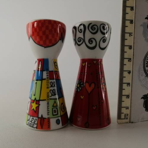 Original Ritzenhoff Marie Peppercorn Salt and Pepper Shakers!!!