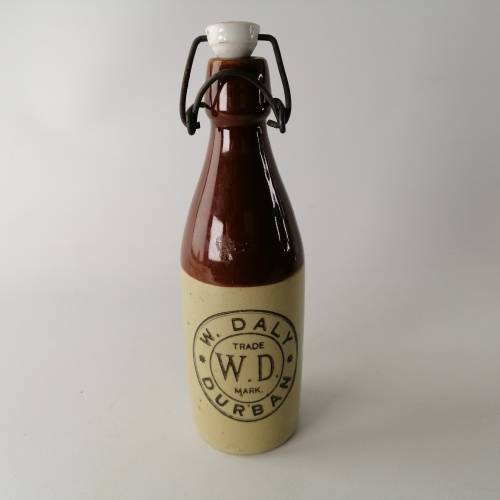 Original Glazed W. Daly Durban Stoneware Bottle!!!