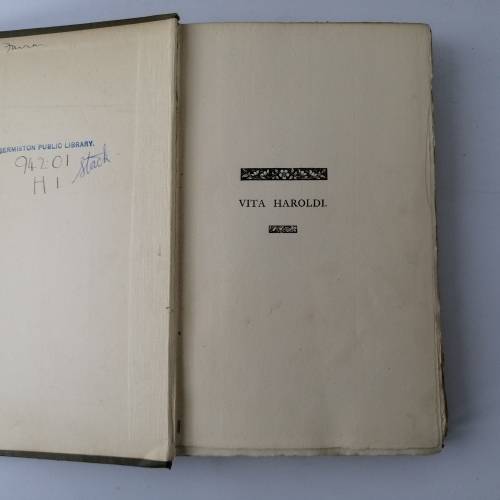 Foil on Cloth Covered 1885 Romance Of The Life Of King Harald Of England!!!