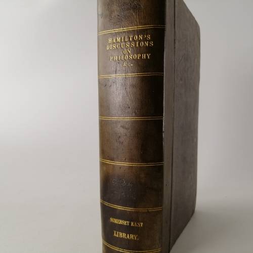 Foil on Leather Covered 1853 Discussions On Philosophy and Literature!!!