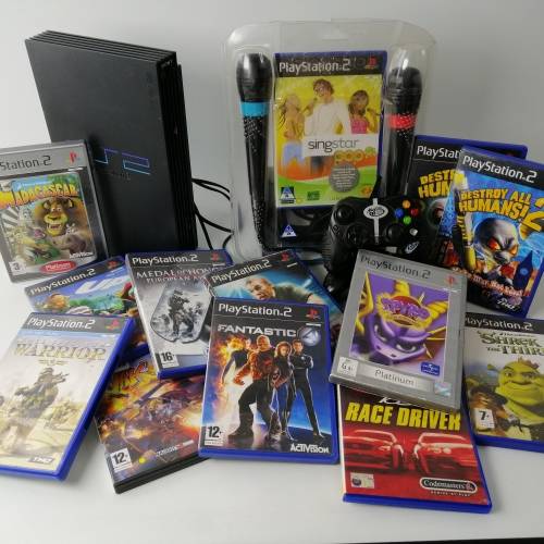 Complete PS2 Console System with Games!!! All Included!!! Ready To Play!!!