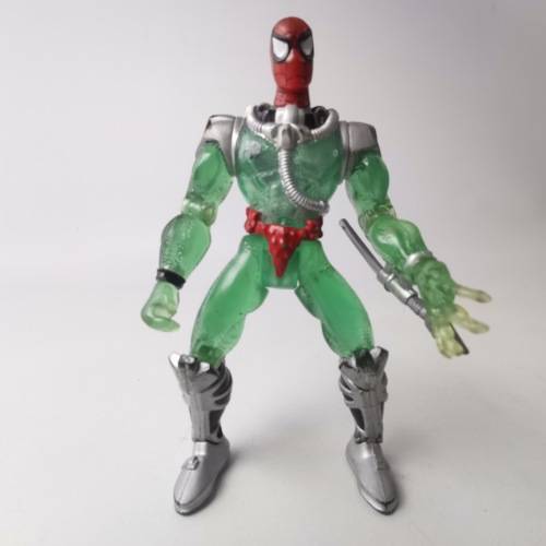 Original 1997 Shark Strap Spider Man Web Splashers Action Figure!!! 130mm Tall