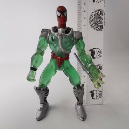 Original 1997 Shark Strap Spider Man Web Splashers Action Figure!!! 130mm Tall
