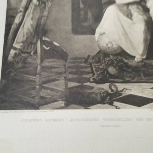 1908 Photogravure Print - Johannes Vermeer - Voorstelling van het Nieuwe Testament!!!