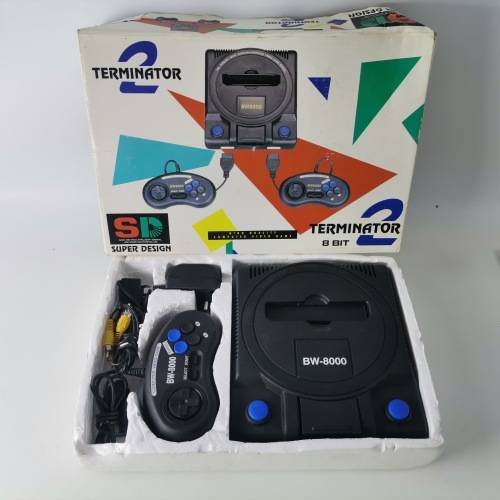 Original Boxed Terminator 2 8 Bit Vintage Game Console!!! Complete, Ready To Play!!!