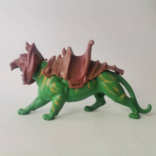 Original Vintage 1981 Mattel Masters of the Universe Green Battle Cat and Armour Figure!!!!!