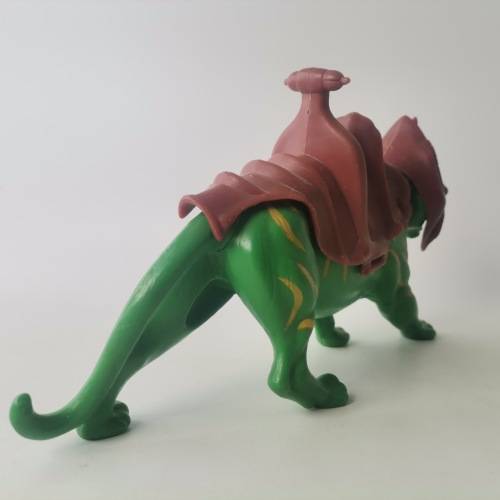 Original Vintage 1981 Mattel Masters of the Universe Green Battle Cat and Armour Figure!!!!!